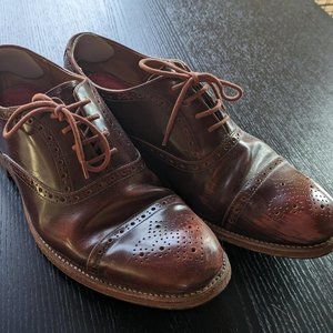 GRENSON ENGLAND STANLEY BROWN OXFORD LACEUP MEN SHOES